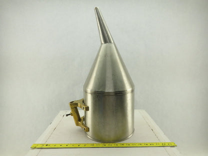 10" Open Stainless Steel Laboratory Apparatus Offset Funnel