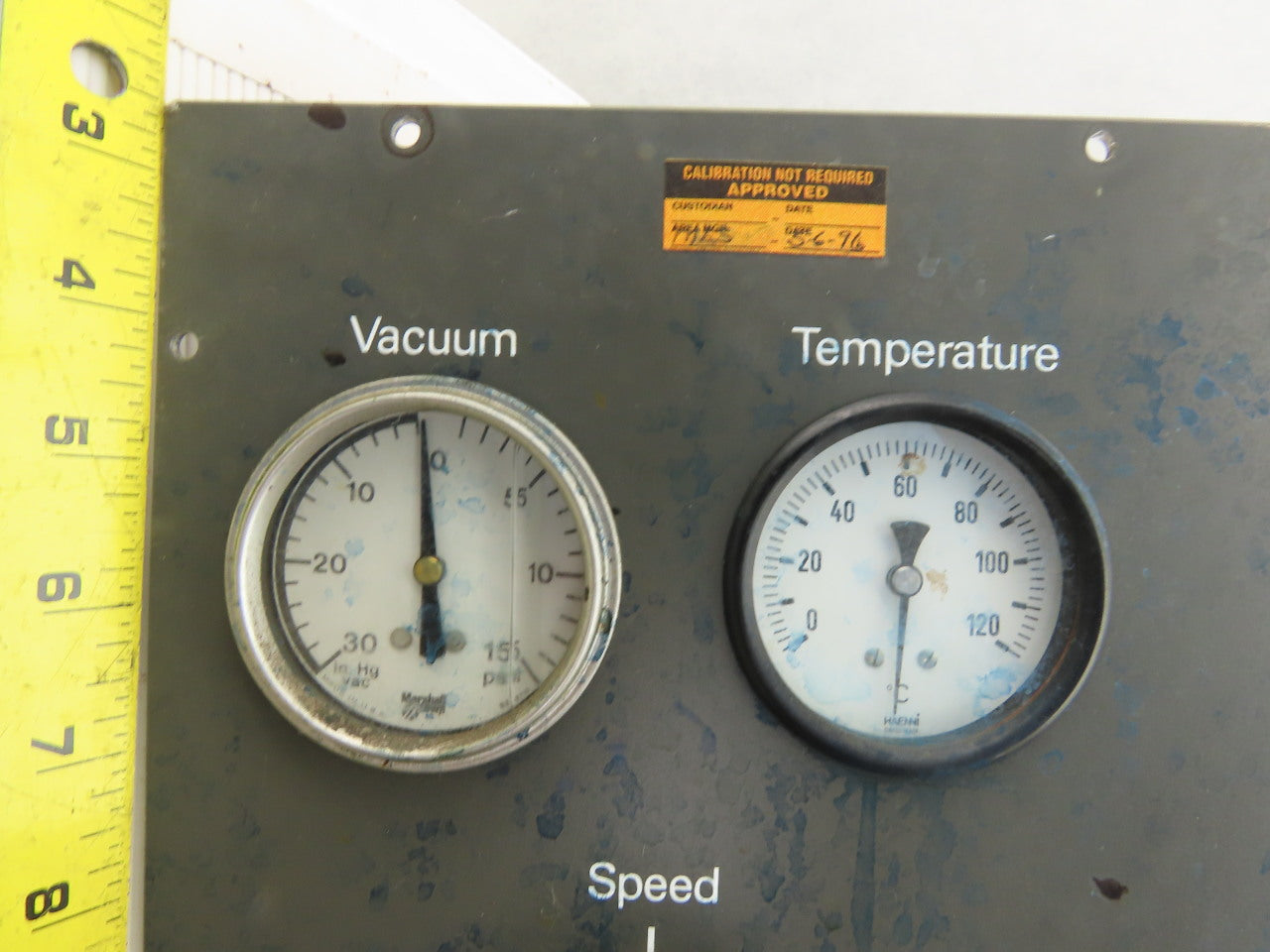 Buchi Rotavapor 186 Operator Panel Gages Speed Control Parts/Repair