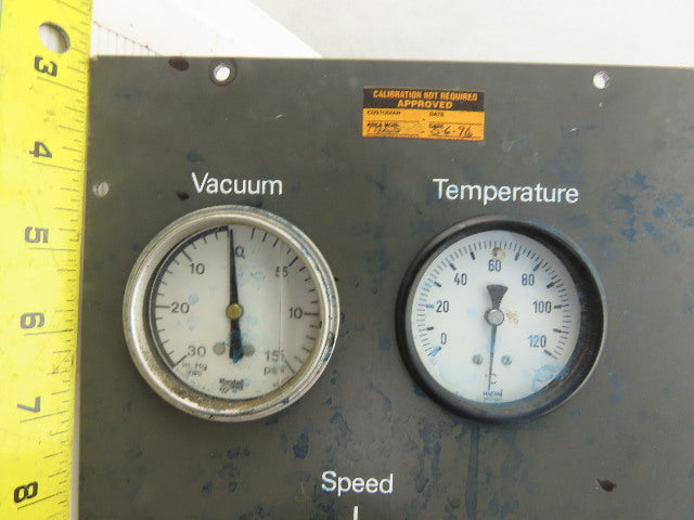 Buchi Rotavapor 186 Operator Panel Gages Speed Control Parts/Repair