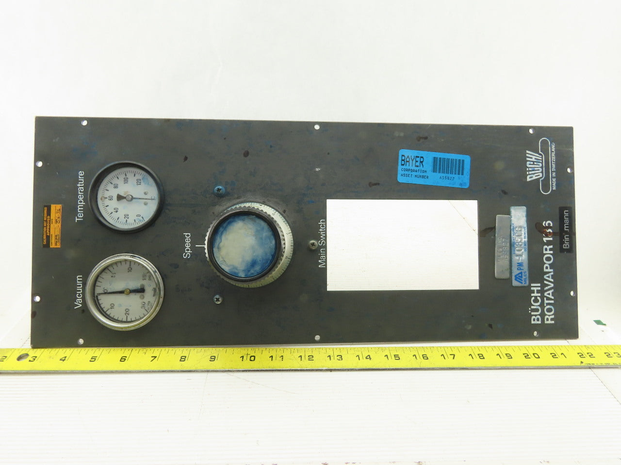 Buchi Rotavapor 186 Operator Panel Gages Speed Control Parts/Repair
