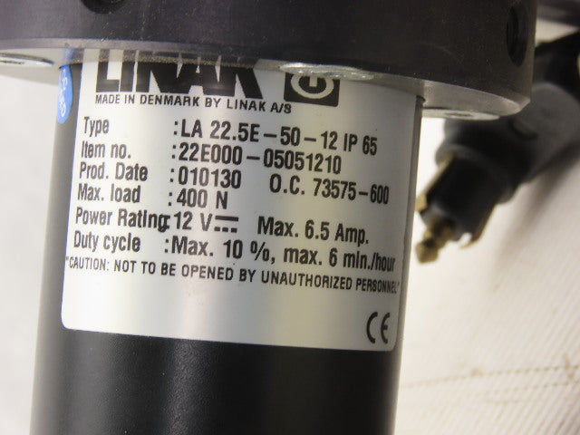 Linak LA22.5E-50-12 12V Remote Actuated Roll Handling Equipment 3" Core