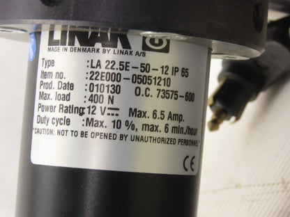 Linak LA22.5E-50-12 12V Remote Actuated Roll Handling Equipment 3" Core