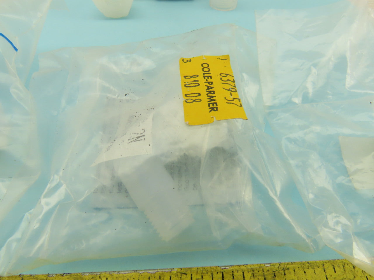 Kakizaki PFA/V 3/8" Tube 1/4" NPT Laboratory Fittings Elbow Mixed Lot Of 5