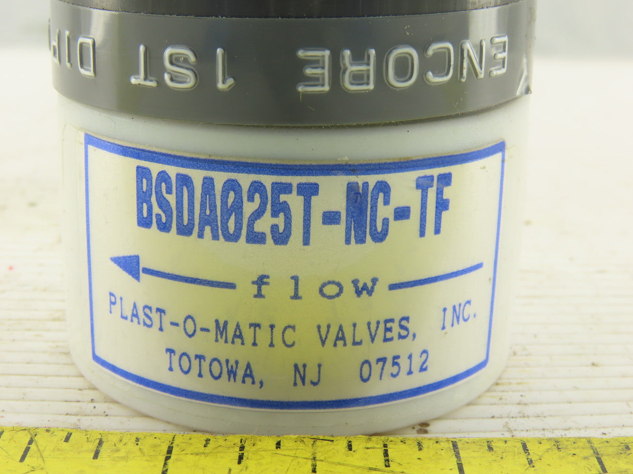Plast-O-Matic BSDA025T-NC-TF 1/4" Teflon Shut Off Valve NC Air Pilot