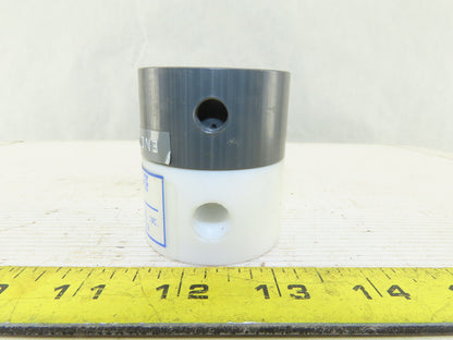 Plast-O-Matic BSDA025T-NC-TF 1/4" Teflon Shut Off Valve NC Air Pilot