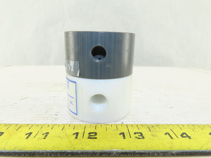 Plast-O-Matic BSDA025T-NC-TF 1/4" Teflon Shut Off Valve NC Air Pilot