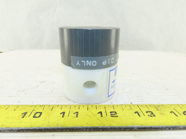 Plast-O-Matic BSDA025T-NC-TF 1/4" Teflon Shut Off Valve NC Air Pilot