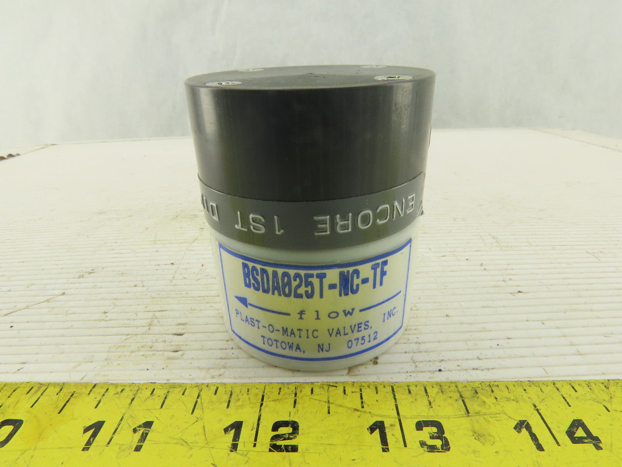 Plast-O-Matic BSDA025T-NC-TF 1/4" Teflon Shut Off Valve NC Air Pilot