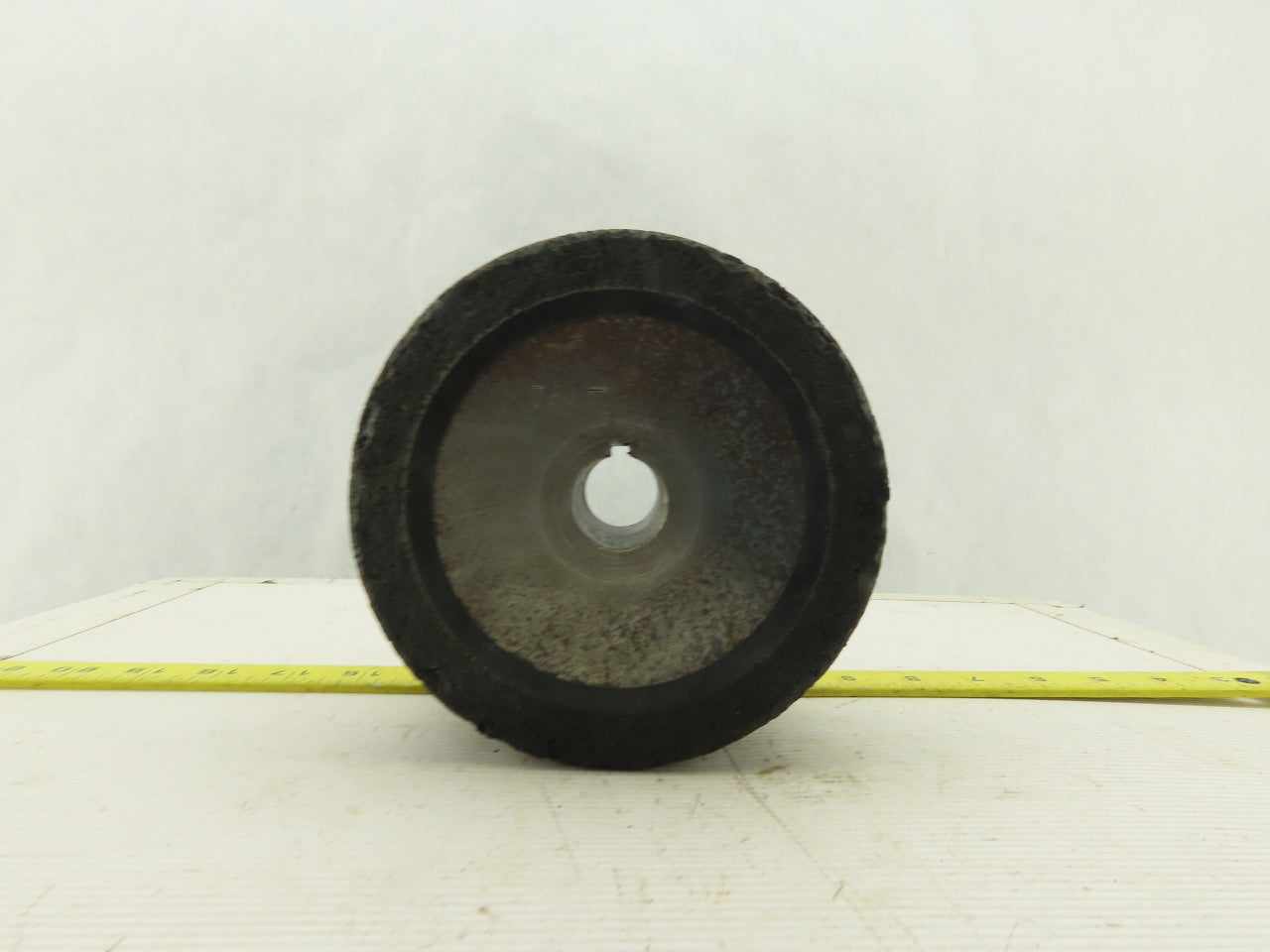 6" x 3" Rubber Over Steel Heavy Duty Drive Wheel Caster 25mm Bore