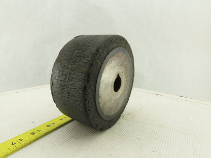 6" x 3" Rubber Over Steel Heavy Duty Drive Wheel Caster 25mm Bore