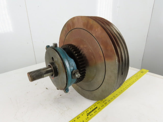 16" OD 4 Belt Drive Flywheel Sheave Clutch Assembly Slitter Rewinder