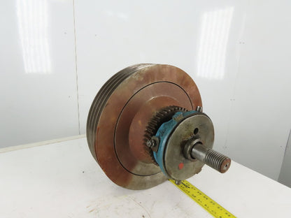 16" OD 4 Belt Drive Flywheel Sheave Clutch Assembly Slitter Rewinder