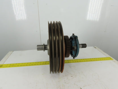 16" OD 4 Belt Drive Flywheel Sheave Clutch Assembly Slitter Rewinder