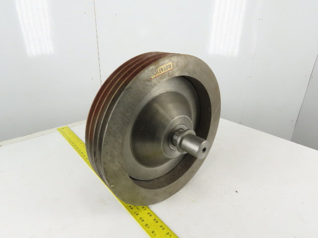 16" OD 4 Belt Drive Flywheel Sheave Clutch Assembly Slitter Rewinder