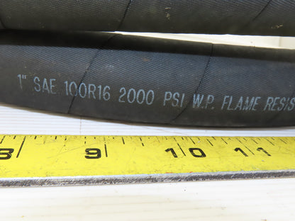 SAE 100R16 Medium Pressure 2000PSI Hydraulic Hose  90" OAL Swivel Ends -16 1"-11