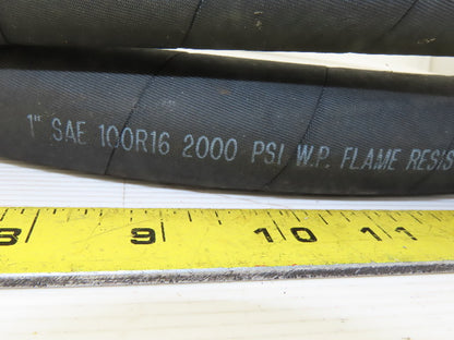 SAE 100R16 Medium Pressure 2000PSI Hydraulic Hose  90" OAL Swivel Ends -16 1"-11