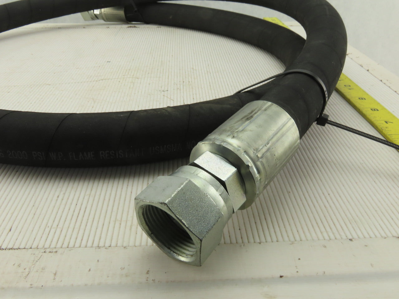 SAE 100R16 Medium Pressure 2000PSI Hydraulic Hose  90" OAL Swivel Ends -16 1"-11