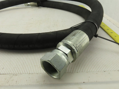 SAE 100R16 Medium Pressure 2000PSI Hydraulic Hose  90" OAL Swivel Ends -16 1"-11