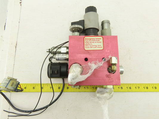 Raymond 560-OPC30TT Hydraulic Raise Lower Solenoid Valve Emergency Bypass 36V