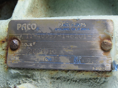 PACO 11-40957-1426201 20Hp 230/460V 3Ph Centrifugal Pump 4x5" Flanges
