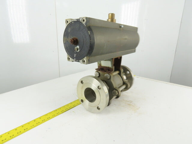 Airmax Mecair 5CSR 3" Flange 150# Sanitary Ball Valve Pneumatic Actuator