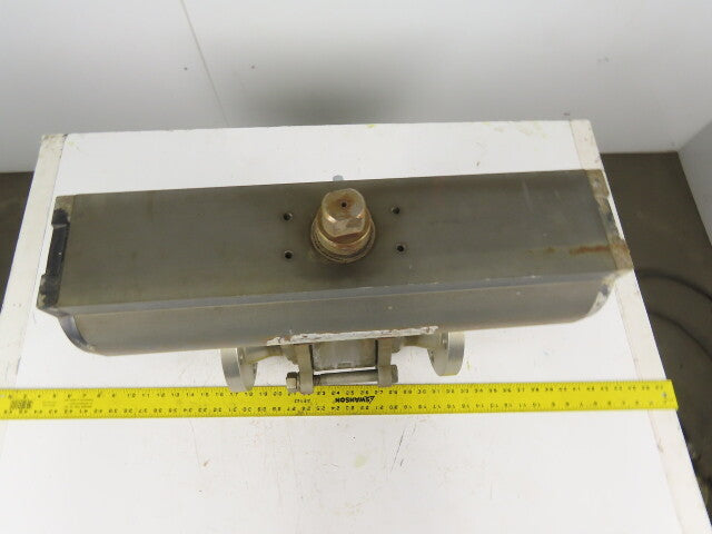 Airmax Mecair 5CSR 3" Flange 150# Sanitary Ball Valve Pneumatic Actuator