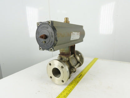 Airmax Mecair 5CSR 3" Flange 150# Sanitary Ball Valve Pneumatic Actuator