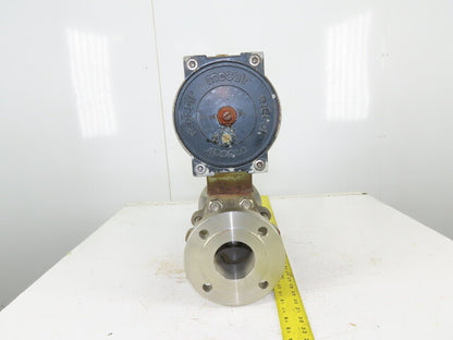 Airmax Mecair 5CSR 3" Flange 150# Sanitary Ball Valve Pneumatic Actuator