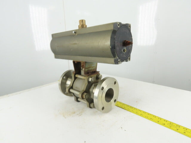 Airmax Mecair 5CSR 3" Flange 150# Sanitary Ball Valve Pneumatic Actuator