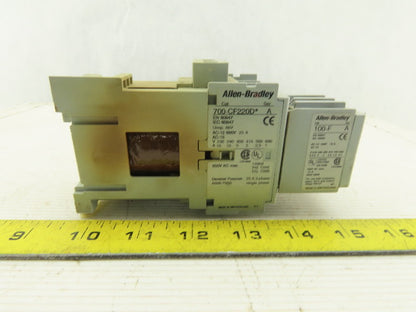Allen Bradley 700-CF220D 690V 25A Contactor Relay Auxiliary Contact 24VDC Coil