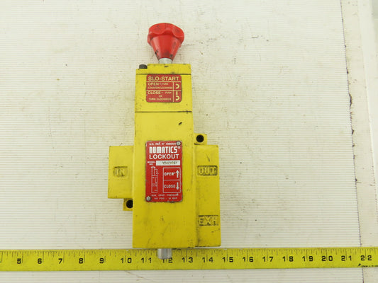 Numatics VT40N08Y 1" NPT Pneumatic Lock Out Valve Quick Exhaust Slo-Start