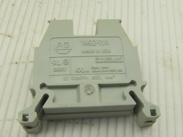 Allen Bradley 1492-W4 DIN Rail Mount Wire Terminal Blocks Lot Of 145 Pcs.