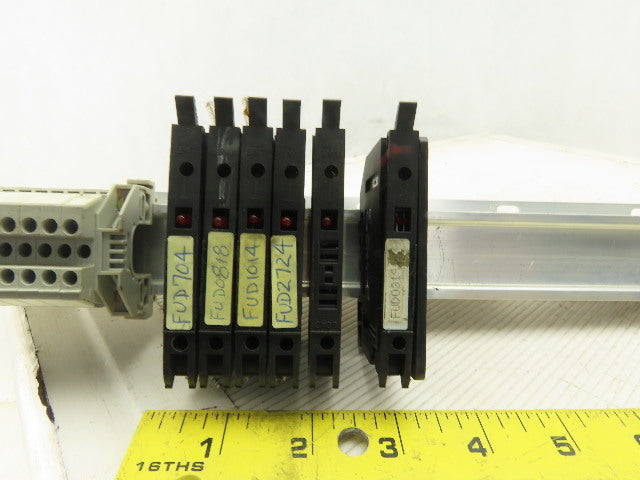 Allen Bradley 1492-W4 DIN Rail Mount Wire Terminals Blocks 6 Fused Lot Of 46Pcs