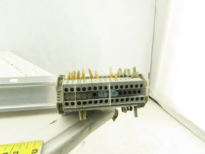 Allen Bradley 1492-W4 DIN Rail Mount Wire Terminals Blocks 6 Fused Lot Of 46Pcs