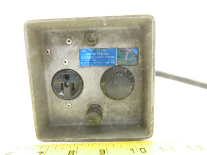 Lutron Model PD75 Powerdial 0-120V AC 0-85VDC Transformer Power Supply Control