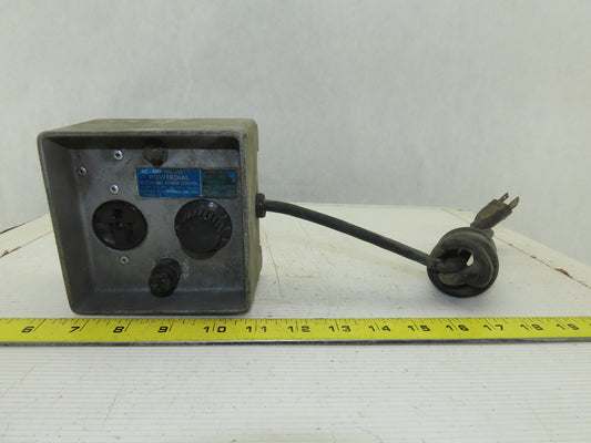 Lutron Model PD75 Powerdial 0-120V AC 0-85VDC Transformer Power Supply Control