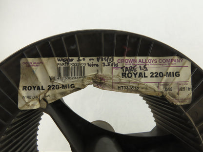 Crown Alloys RS220/3G .045" Royal 200-MIG Welding Wire 5Lbs.