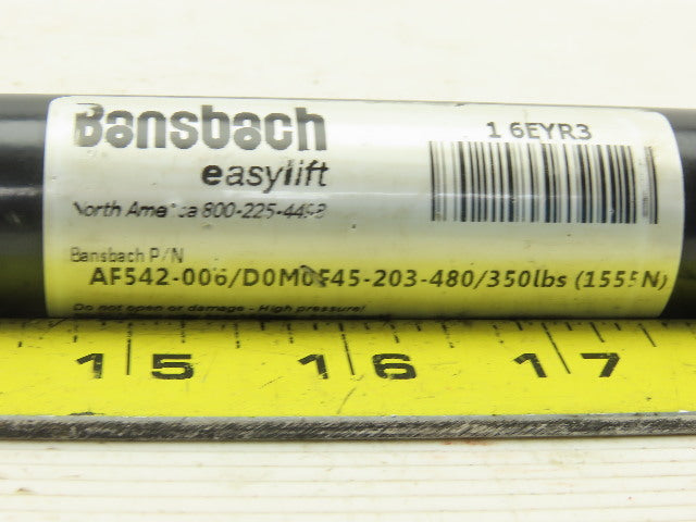 Bansbach AF542-006 Easylift 8" Stroke 350Lb Gas Spring 11.03" Compressed