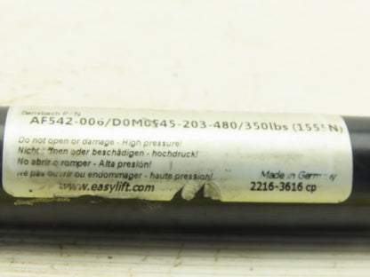 Bansbach AF542-006 Easylift 8" Stroke 350Lb Gas Spring 11.03" Compressed
