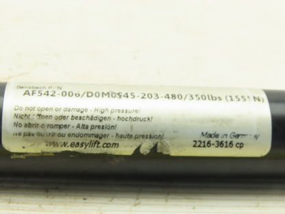 Bansbach AF542-006 Easylift 8" Stroke 350Lb Gas Spring 11.03" Compressed