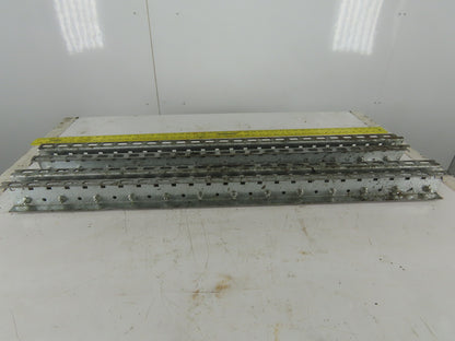 Mallard 2-3/4" W x 3" Tall Pallet Flow Skate Wheel Rail 38-1/2" OAL Lot Of 2