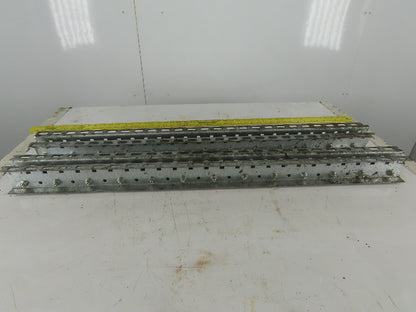 Mallard 2-3/4" W x 3" Tall Pallet Flow Skate Wheel Rail 38-1/2" OAL Lot Of 2