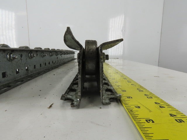Mallard 2-3/4" W x 3" Tall Pallet Flow Skate Wheel Rail 38-1/2" OAL Lot Of 2