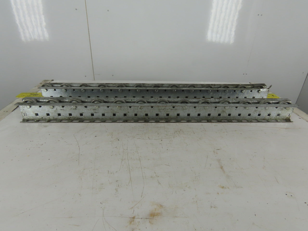 Mallard 2-3/4" W x 3" Tall Pallet Flow Skate Wheel Rail 38-1/2" OAL Lot Of 2
