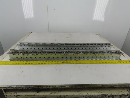 Mallard 2-3/4" W x 3" Tall Pallet Flow Skate Wheel Rail 38-1/2" OAL Lot Of 2