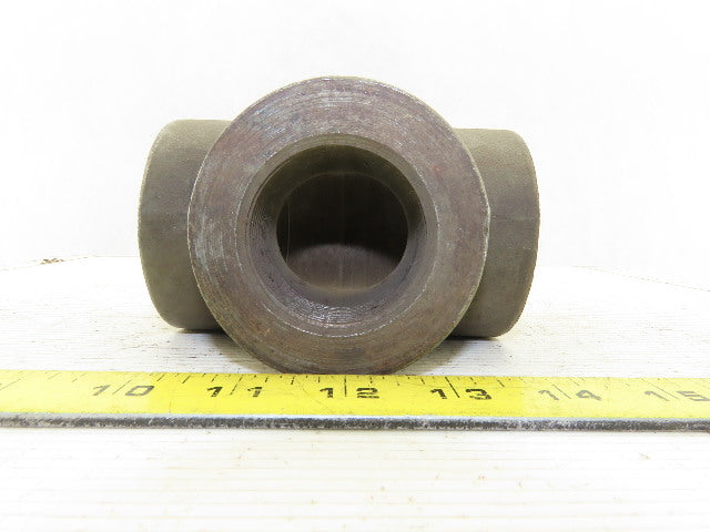 1-1/2 NPT Iron Black Pipe Thick Walled Class 3000 Tee