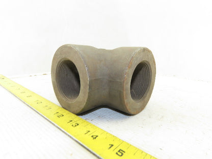 1-1/2 NPT Iron Black Pipe Thick Walled Class 3000 Tee