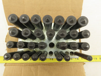Center Punch Transfer Punch Incomplete Set 1/2"-1" Missing 4