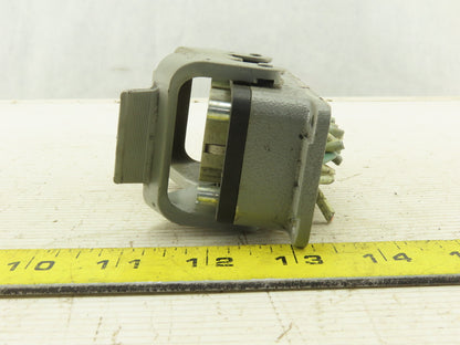 Harting Panel Mount Female 32 Conductor 2 Lever Cam Lock Plug End