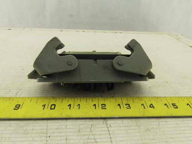 Harting 500V 15A 16 Conductor Female Panel Mount Cam Lock Connector